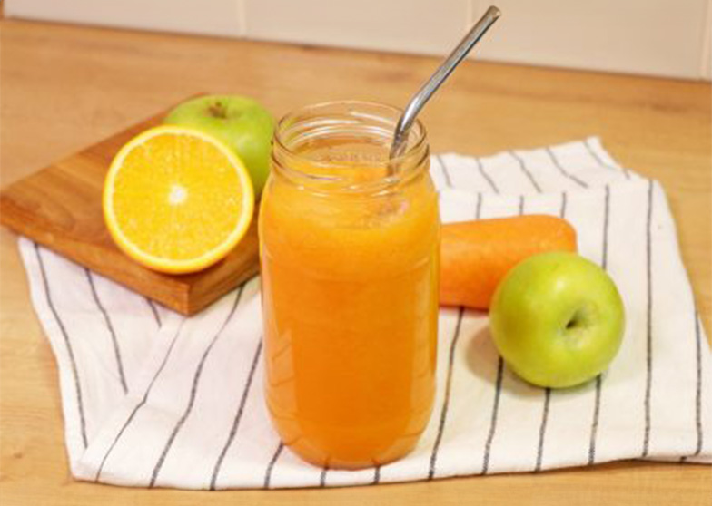 Smoothie carrotte orange pomme au CBD